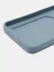 Синий меланж силиконовый чехол для Vivo Y02 (Виво у02), с карманом для карт