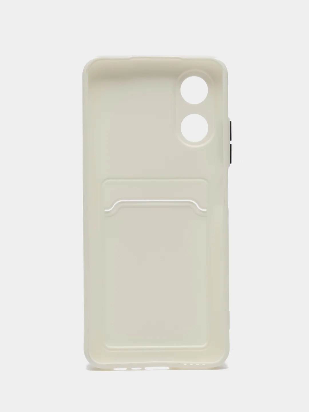 Белый чехол для OPPO A17 / A17K, Оппо А17 / 17К, с карманом для карт, прозрачный