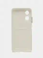 Белый чехол для OPPO A17 / A17K, Оппо А17 / 17К, с карманом для карт, прозрачный