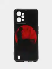 Сиреневый силиконовый чехол для Realme C31 4G, с принтом, с рисунком (Реалми С31 4г)