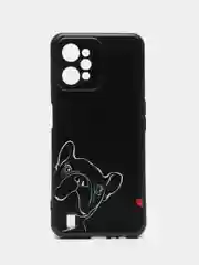 Песочный хаки силиконовый чехол для Realme C31 4G, с принтом, с рисунком (Реалми С31 4г)