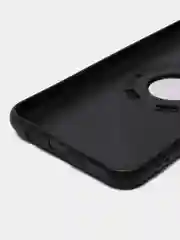 Черный чехол для Honor 9C, Хонор 9С / Huawei P40 Lite E, силиконовый, магнитный, с кольцом