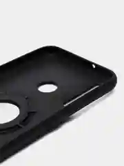 Черный чехол для Honor 9C, Хонор 9С / Huawei P40 Lite E, силиконовый, магнитный, с кольцом