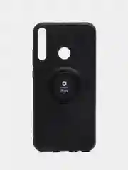 Черный чехол для Honor 9C, Хонор 9С / Huawei P40 Lite E, силиконовый, магнитный, с кольцом
