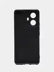 Черный чехол для Realme 10 Pro Plus (Реалми 10 Про Плюс), силиконовый, матовый, черный