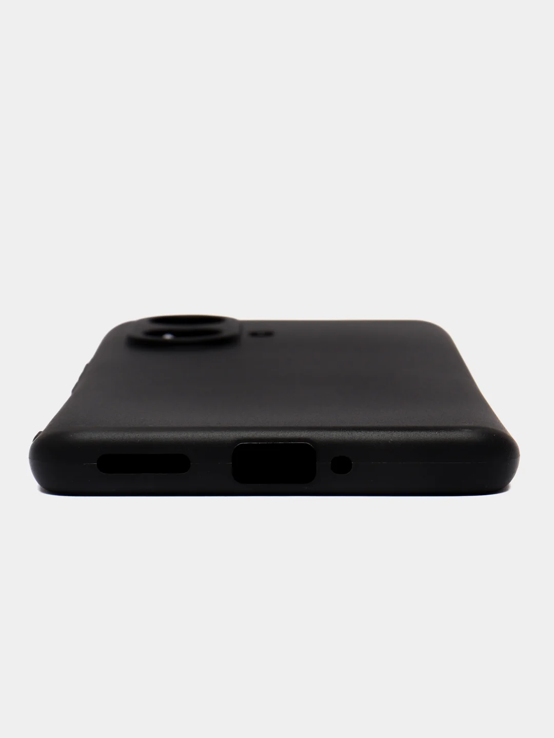 Черный чехол для Realme 10 Pro Plus (Реалми 10 Про Плюс), силиконовый, матовый, черный