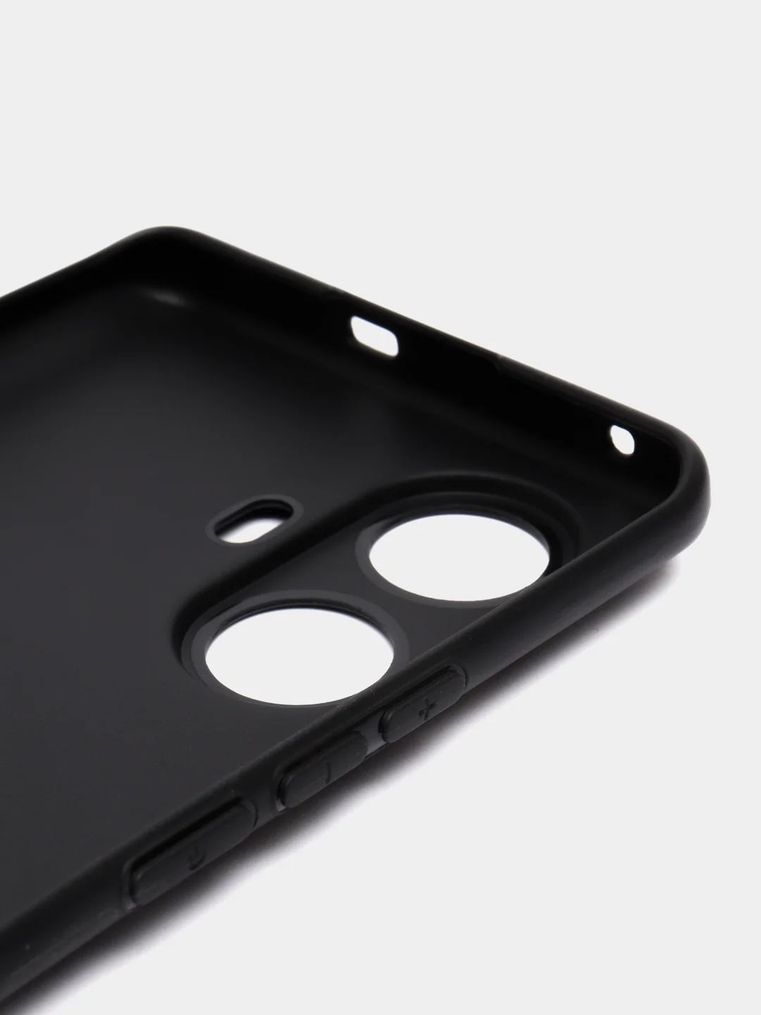 Черный чехол для Realme 10 Pro Plus (Реалми 10 Про Плюс), силиконовый, матовый, черный