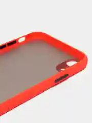 Красный iphone XR чехол матовый с цветными кнопками