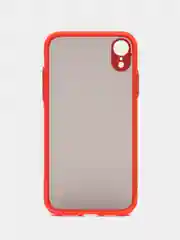 Красный iphone XR чехол матовый с цветными кнопками