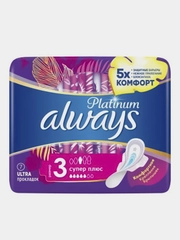 Женские гигиенические прокладки ALWAYS Ultra Platinum Super Plus Single 7шт