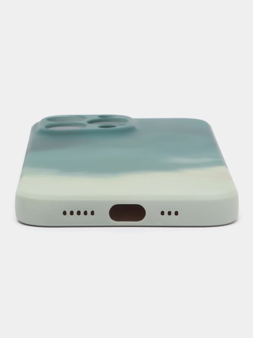Лесной зеленый чехол iPhone 13, 13 Pro, 13 Pro Max, силиконовый, с мягким подкладом