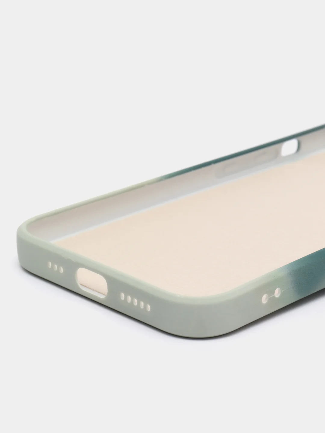 Лесной зеленый чехол iPhone 13, 13 Pro, 13 Pro Max, силиконовый, с мягким подкладом