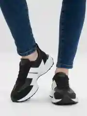 Черный кроссовки женские, весенние