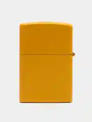 Светло-оранжевый зажигалка бензиновая в стиле "Zippo" с лазерной гравировкой