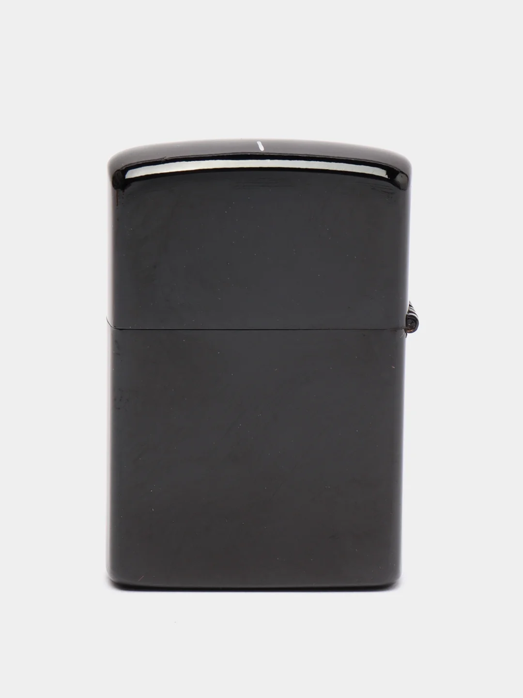 Черный зажигалка бензиновая в стиле "Zippo" с лазерной гравировкой