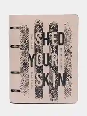 Тетрадь на кольцах со сменным блоком для учебы А5 экокожа, BRAUBERG, Shed your skin,112133