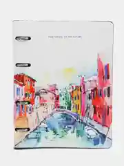 Тетрадь на кольцах со сменным блоком для учебы А5 BRAUBERG VISTA, Travel, 112136