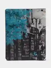 Тетрадь на кольцах со сменным блоком для учебы А5 экокожа, BRAUBERG VISTA, Town, 112121