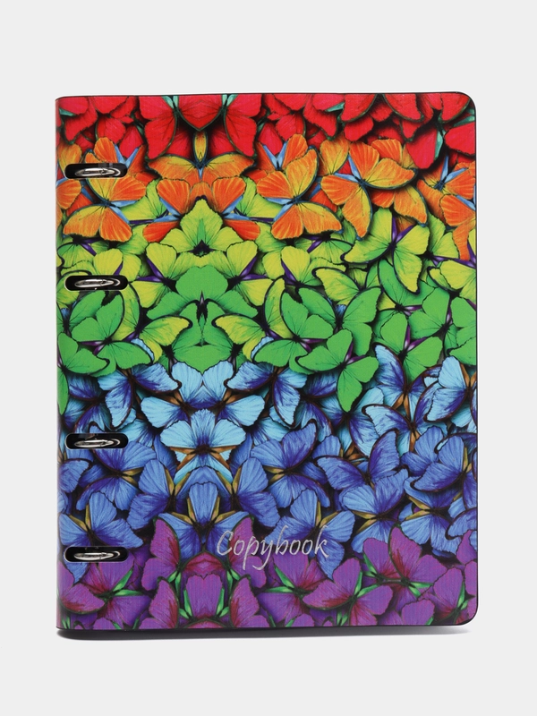 Тетрадь на кольцах со сменным блоком для учебы А5 BRAUBERG VISTA Butterflies, 112128