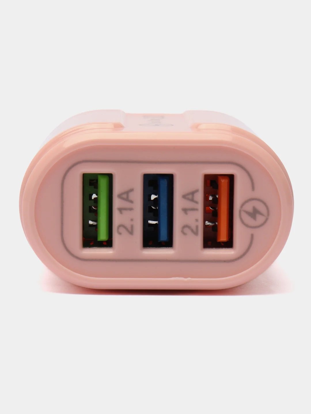 Пудровый блок питания универсальный, сетевое зарядное устройство 3 USB