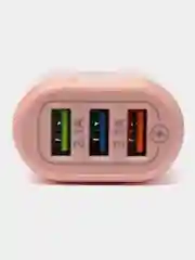 Пудровый блок питания универсальный, сетевое зарядное устройство 3 USB