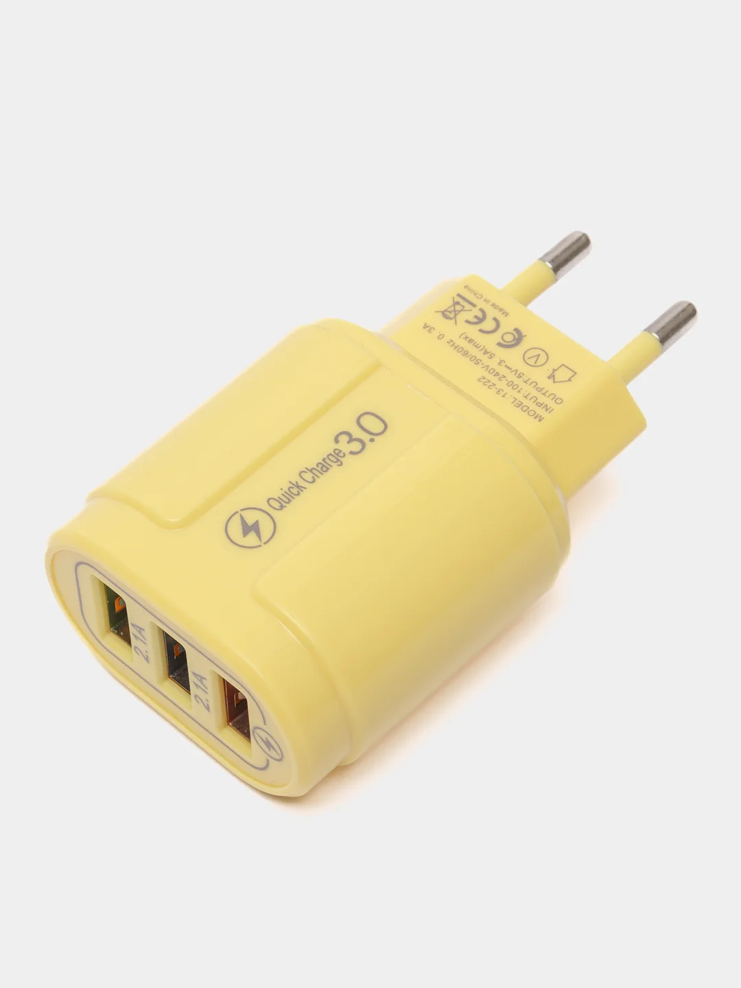 Лимонный блок питания универсальный, сетевое зарядное устройство 3 USB
