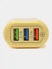 Лимонный блок питания универсальный, сетевое зарядное устройство 3 USB