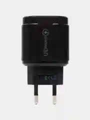 Черный блок питания универсальный, сетевое зарядное устройство 3 USB
