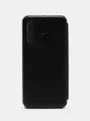 Черный чехол-книжка для Huawei Honor 10 i из экокожи