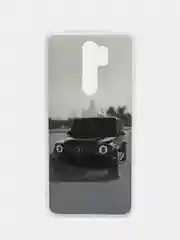 Серебряный чехол Xiaomi Redmi Note 8 Pro, Сяоми Редми Нот 8 Про силиконовый, с рисунком