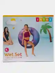 Фиолетовый круг для плавания 114 см Intex Wet Set, 56267