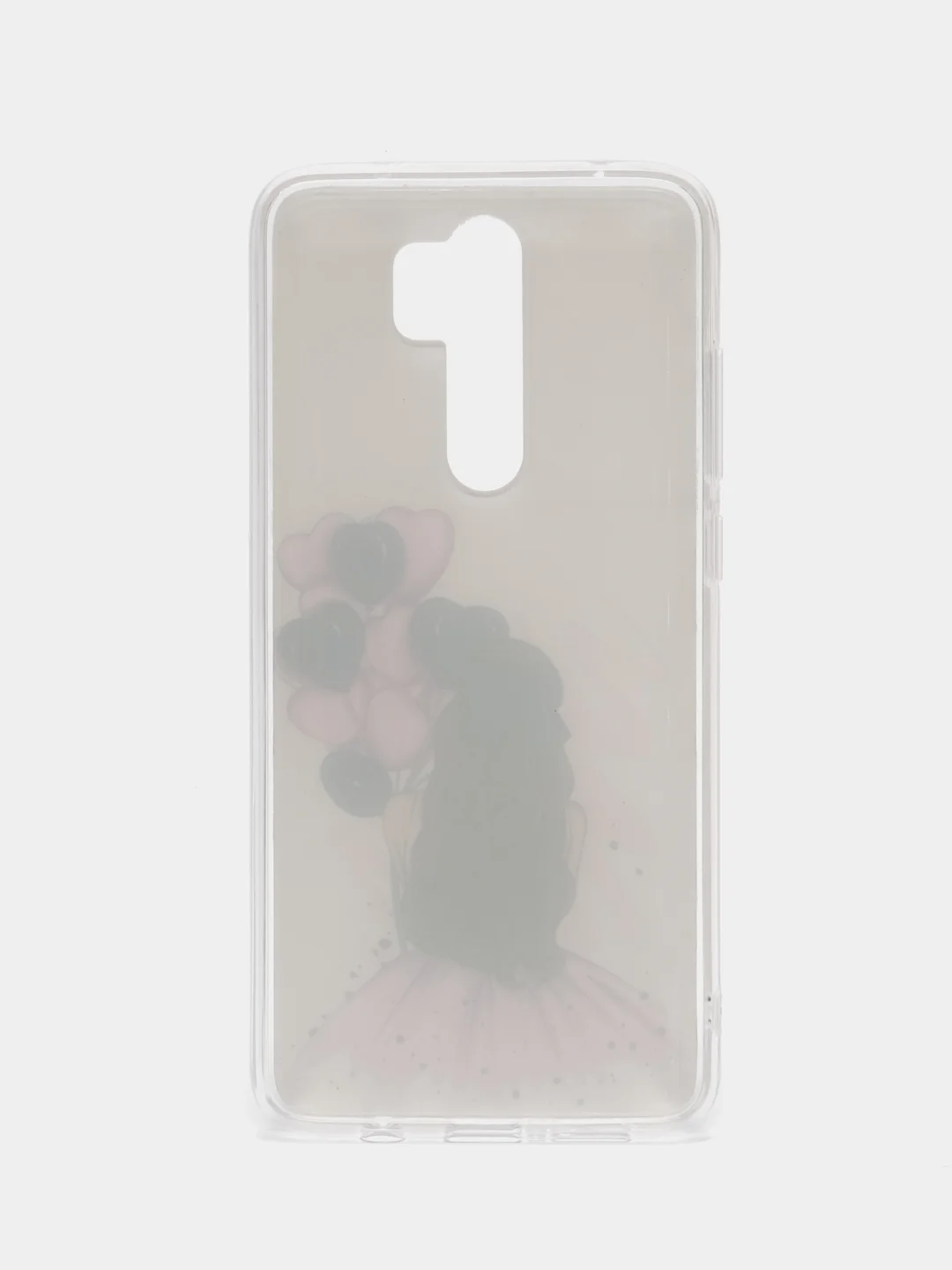 Пудровый чехол Xiaomi Redmi Note 8 Pro, Сяоми Редми Нот 8 Про силиконовый, с рисунком