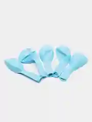 Голубой воздушные шары Meshu, латексные, пастельные, 5 штук