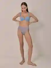 Голубой бюстгальтер без пуш-ап с широкими бретелями женский Infinity Lingerie
