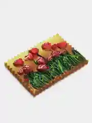 Алый магнит декоративный