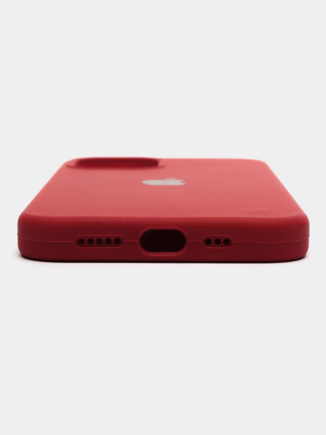 Багровый чехол Silicone case для iPhone 12, 12 Pro, 12 Pro Max (Айфон 12 Про Макс) с закрытым низом