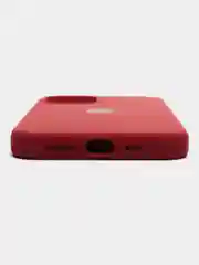 Багровый чехол Silicone case для iPhone 12, 12 Pro, 12 Pro Max (Айфон 12 Про Макс) с закрытым низом