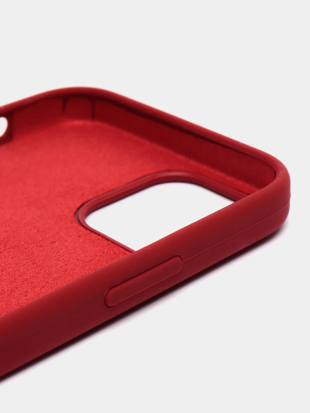 Багровый чехол Silicone case для iPhone 12, 12 Pro, 12 Pro Max (Айфон 12 Про Макс) с закрытым низом