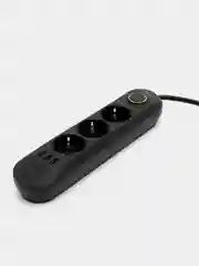 Черный сетевой фильтр, с USB разъемами, 2 м, 3 м, 5 м, удлинитель