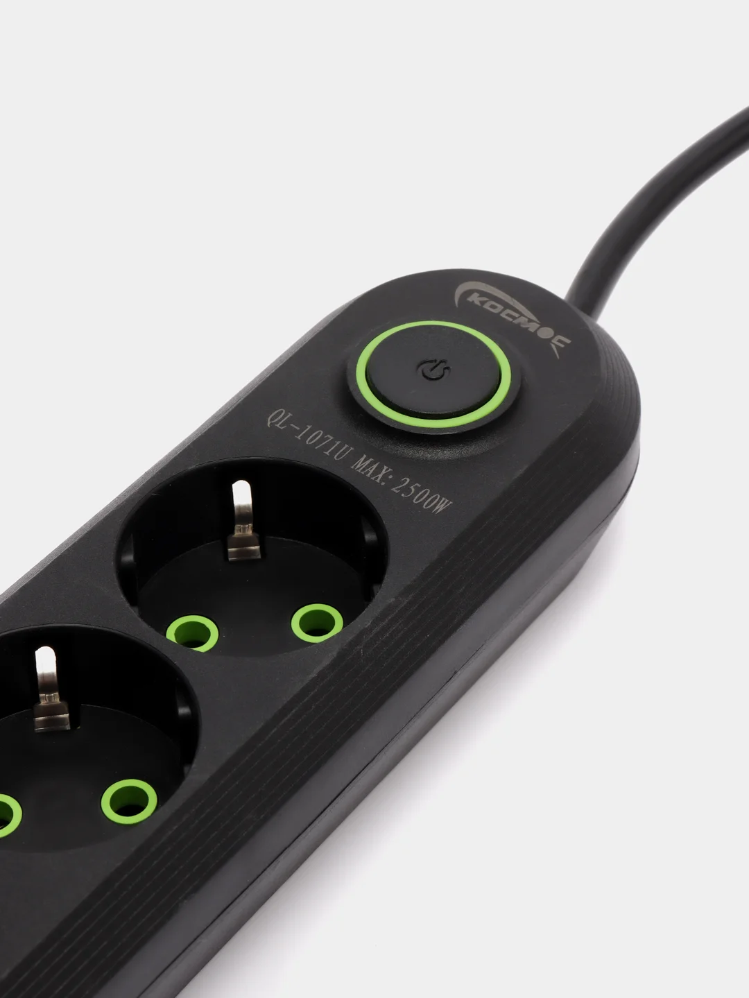 Черный сетевой фильтр, с USB разъемами, 2 м, 3 м, 5 м, удлинитель