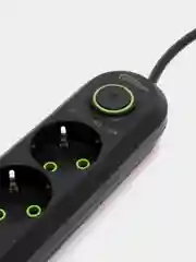 Черный сетевой фильтр, с USB разъемами, 2 м, 3 м, 5 м, удлинитель