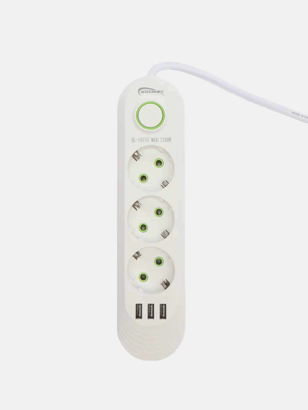 Белый сетевой фильтр, с USB разъемами, 2 м, 3 м, 5 м, удлинитель
