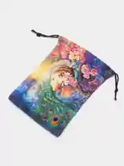 Коралловый двусторонняя бархатная сумка для хранения карт Таро