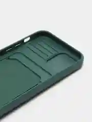 Лесной зеленый чехол iPhone  11 13 12 13 Pro Max 14 Plus XR с карманом для карты, подставкой айфон макс