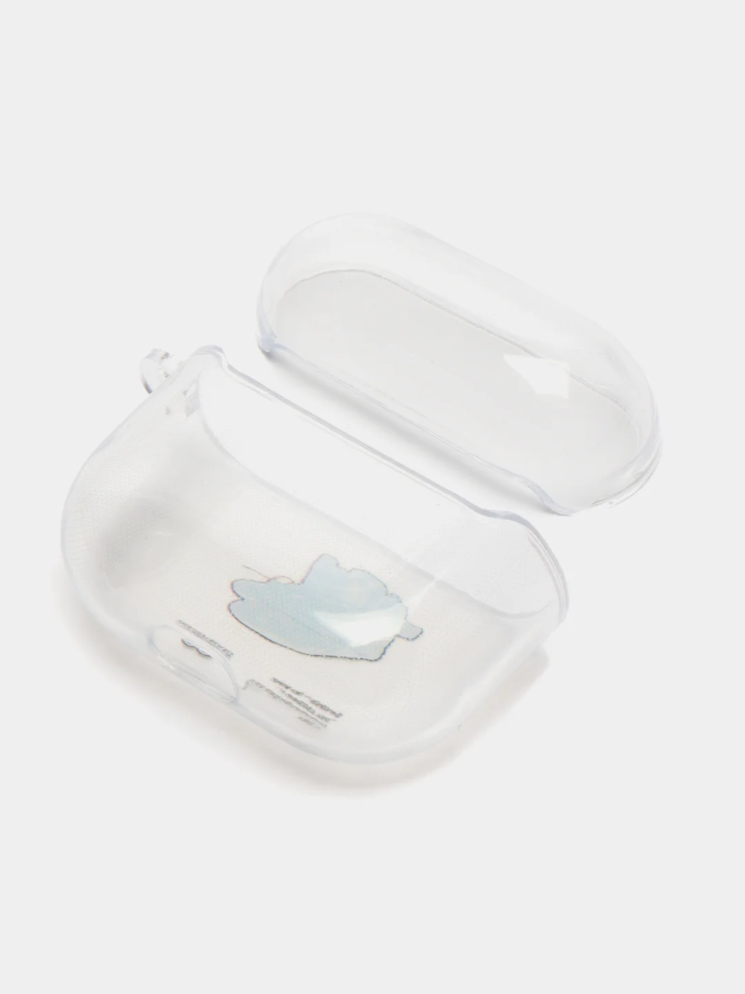 Светло-коричневый чехол для наушников Apple AirPods 3 силиконовый прозрачный принт Nike / Найк
