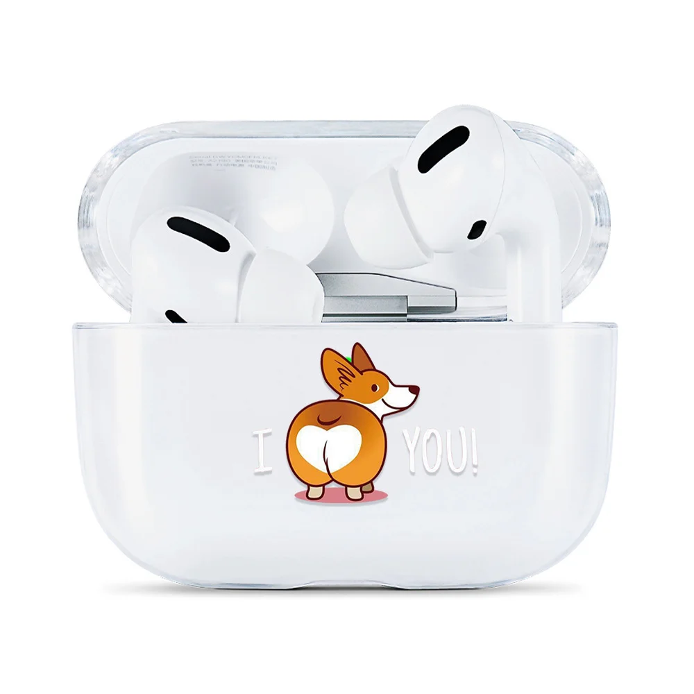 Бордовый чехол для наушников AirPods 2, силиконовый, прозрачный