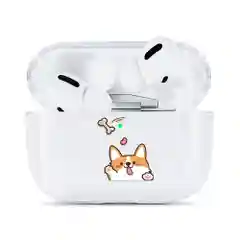 Вишнёвый чехол для наушников AirPods 2, силиконовый, прозрачный