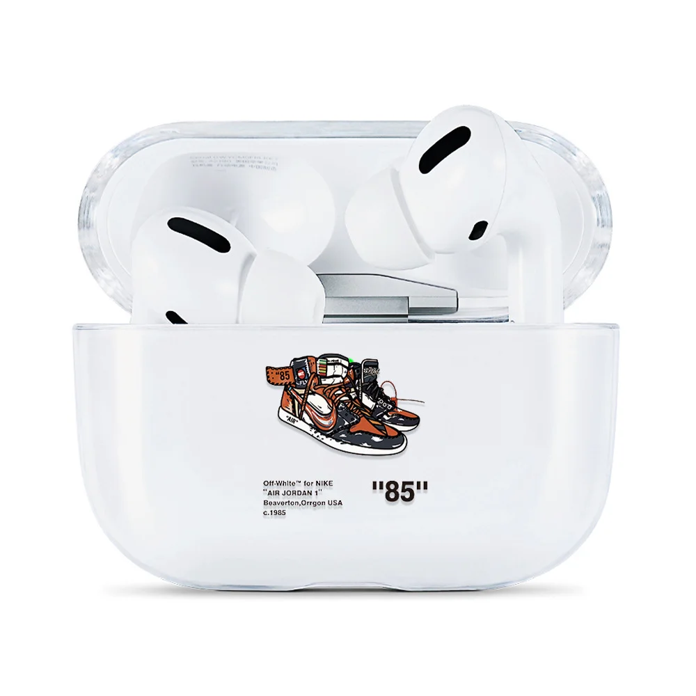 Горчичный чехол для наушников AirPods 2, силиконовый, прозрачный