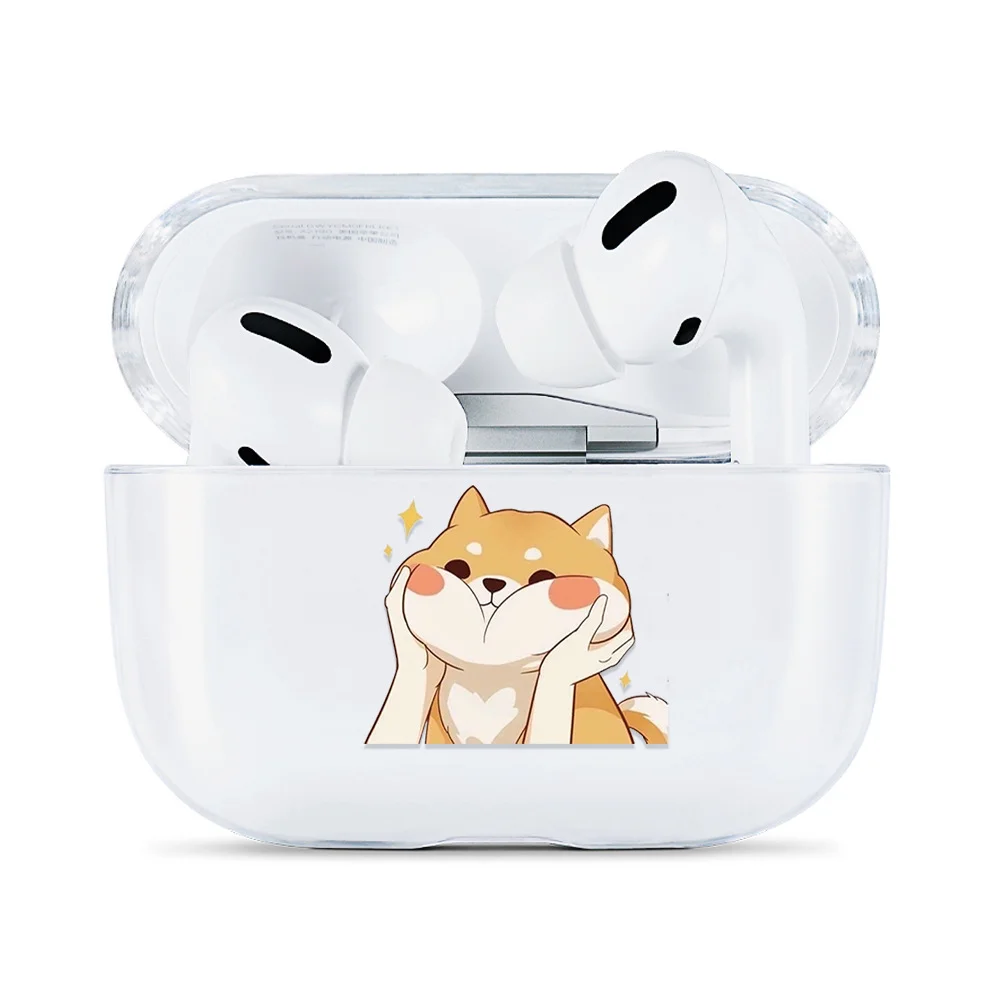 Желтый чехол для наушников AirPods 2, силиконовый, прозрачный