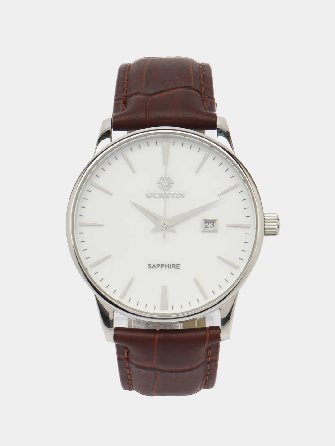 Серебряный мужские наручные часы Ochstin 6015AG в подарочной упаковке